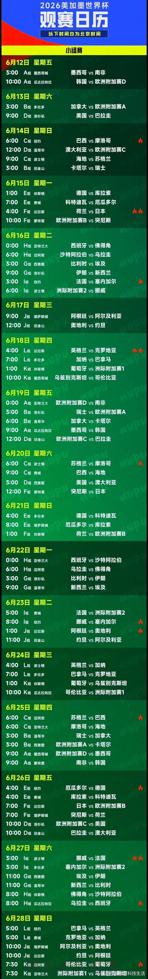 2026年世界杯决赛时间及比赛安排解析